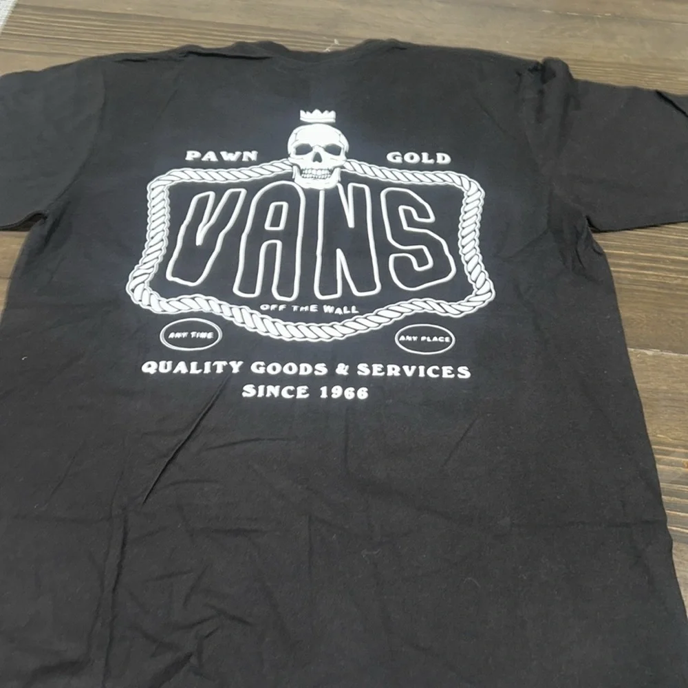 NWOT Men’s classic fit, medium vans T-shirt, black - Picture 4 of 4